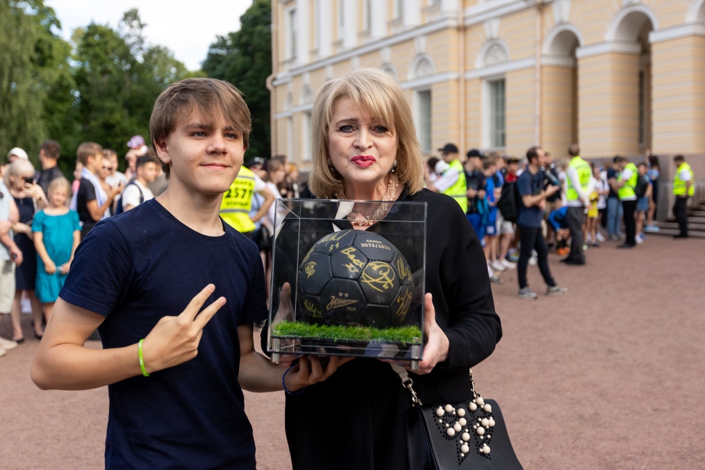 Открытая тренировка «Зенита» в Михайловском саду