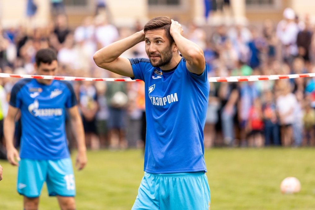 Открытая тренировка «Зенита» в Михайловском саду