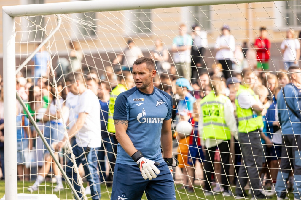 Открытая тренировка «Зенита» в Михайловском саду