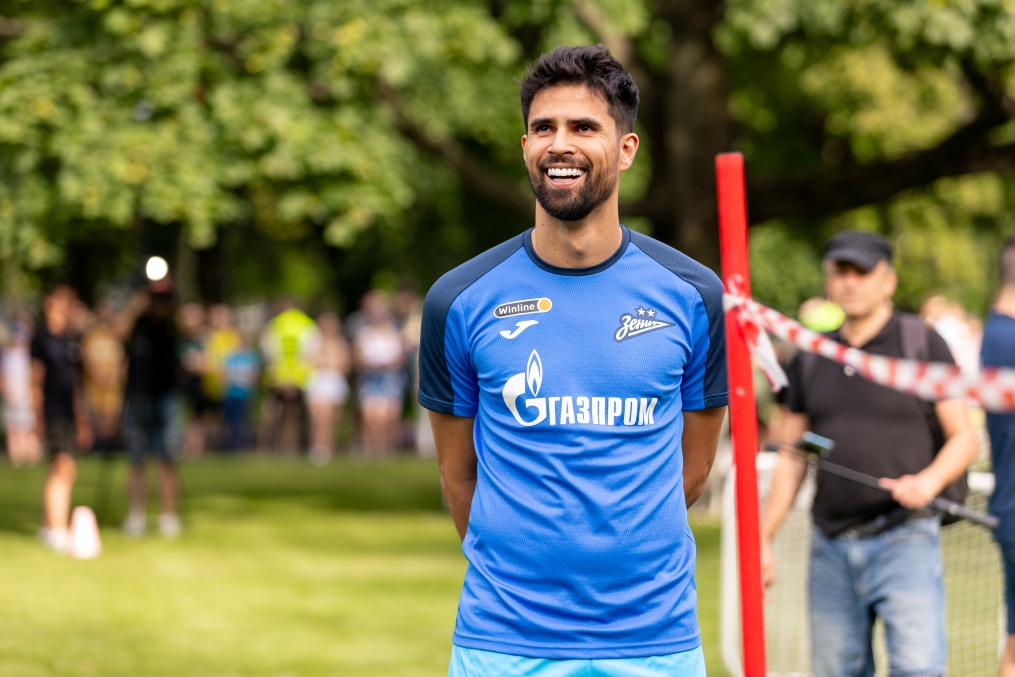 Открытая тренировка «Зенита» в Михайловском саду