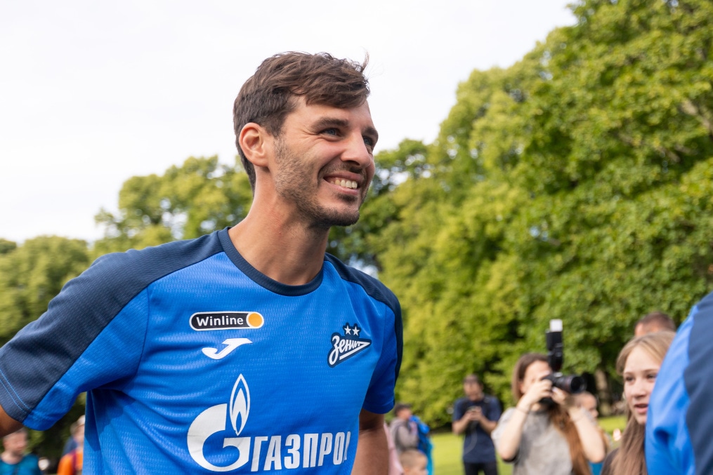 Открытая тренировка «Зенита» в Михайловском саду