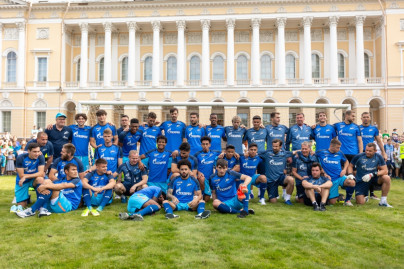 Открытая тренировка «Зенита» в Михайловском саду