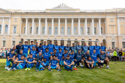 Открытая тренировка «Зенита» в Михайловском саду