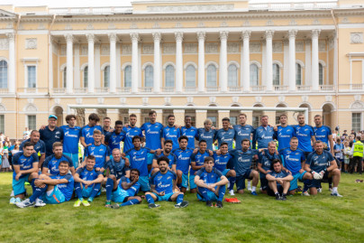 Открытая тренировка «Зенита» в Михайловском саду