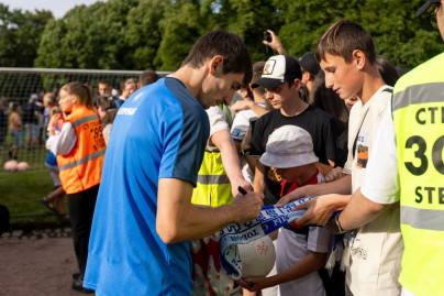 Открытая тренировка «Зенита» в Михайловском саду