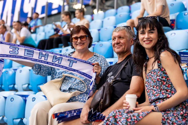 Болельщики на матче «Зенит» — «Динамо»