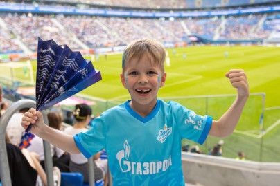 Болельщики на матче «Зенит» — «Динамо»