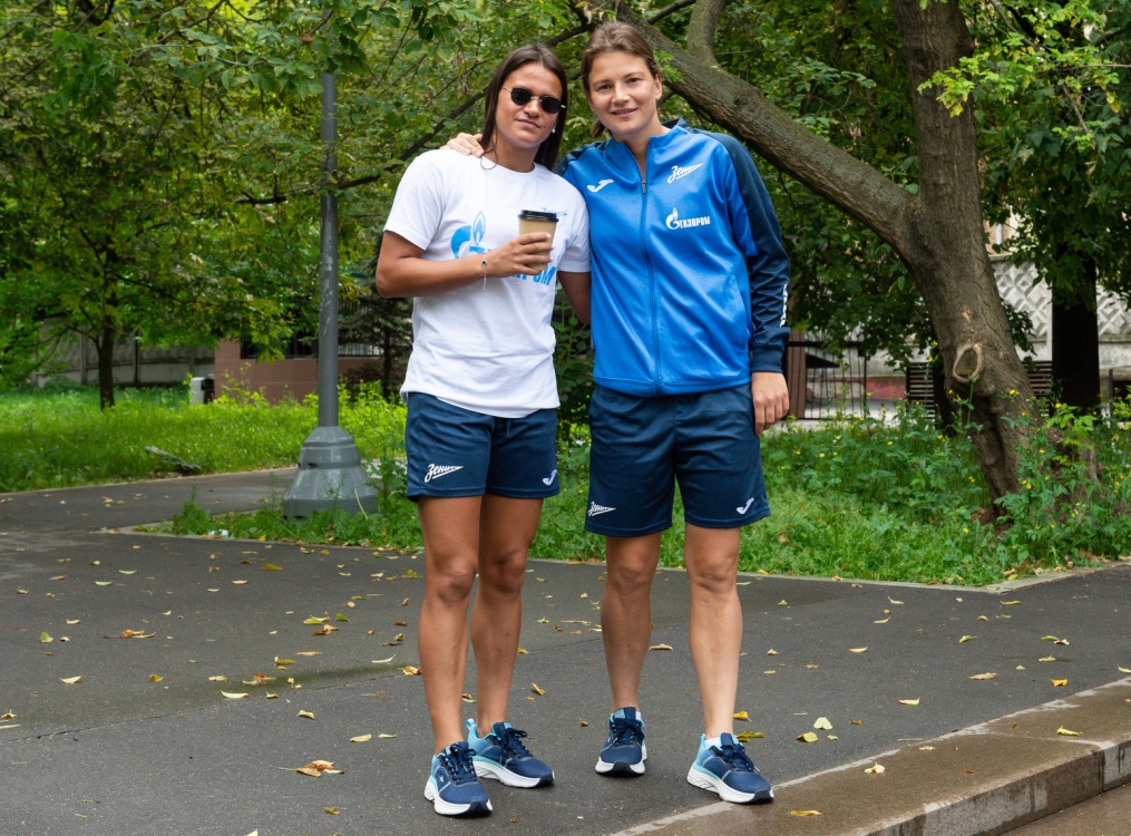 Прогулка женской команды «Зенит» перед матчем с «Локомотивом»