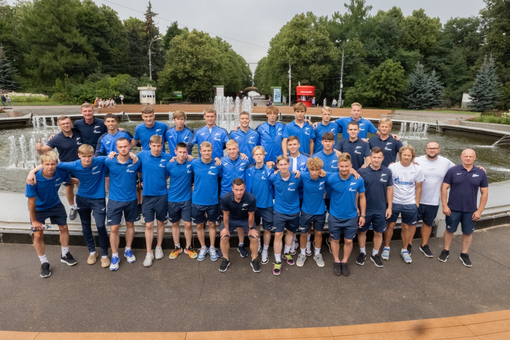 Прогулка молодежной команды «Зенит» перед матчем со «Спартаком»-м