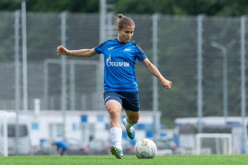 Тренировка женской команды «Зенит» перед матчем с «Динамо»