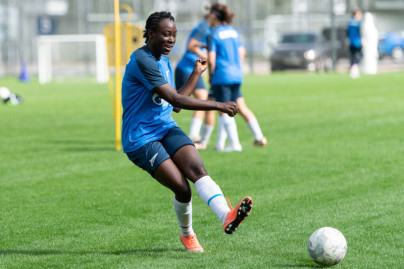 Тренировка женской команды «Зенит» перед матчем с «Динамо»