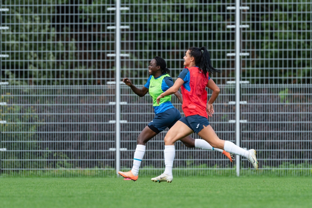 Тренировка женской команды «Зенит» перед матчем с «Динамо»