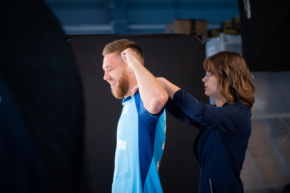 Бэкстейдж фотосъемки основной команды «Зенит» сезона 2023/24 (1-й день)