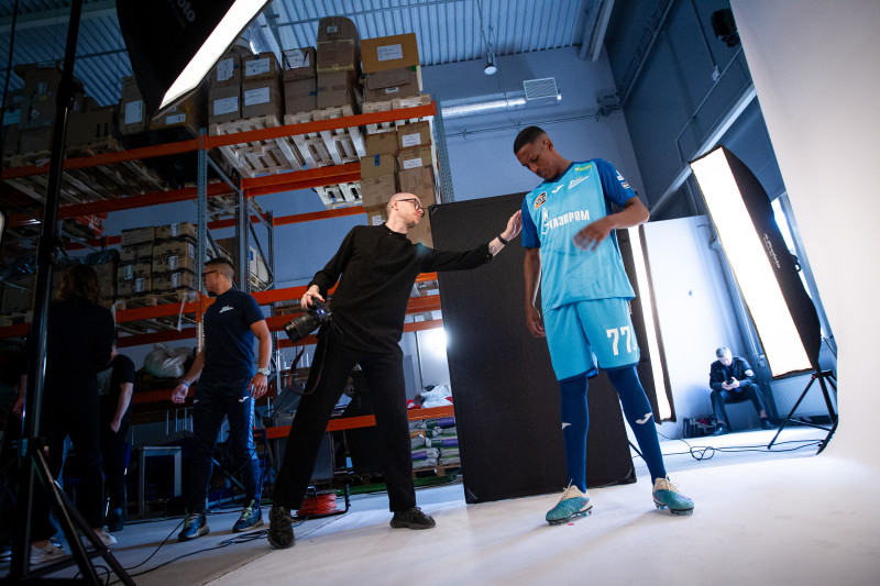 Бэкстейдж фотосъемки основной команды «Зенит» сезона 2023/24 (1-й день)