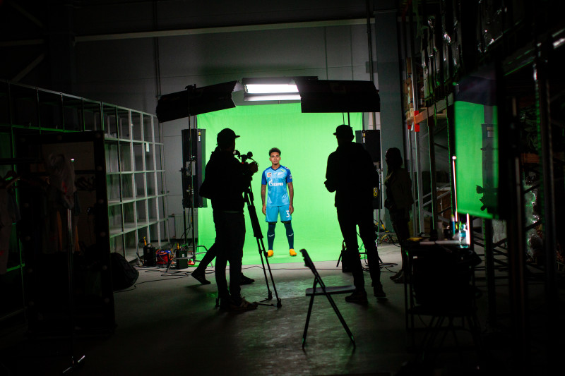 Бэкстейдж фотосъемки основной команды «Зенит» сезона 2023/24 (1-й день)