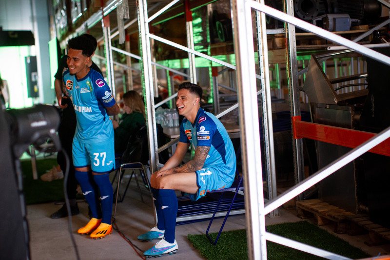 Бэкстейдж фотосъемки основной команды «Зенит» сезона 2023/24 (1-й день)