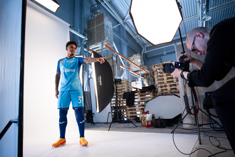 Бэкстейдж фотосъемки основной команды «Зенит» сезона 2023/24 (1-й день)