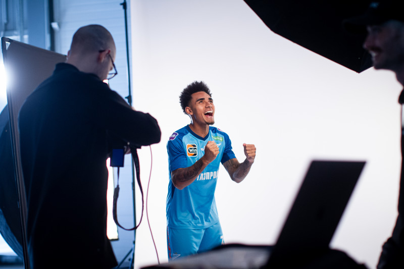 Бэкстейдж фотосъемки основной команды «Зенит» сезона 2023/24 (1-й день)