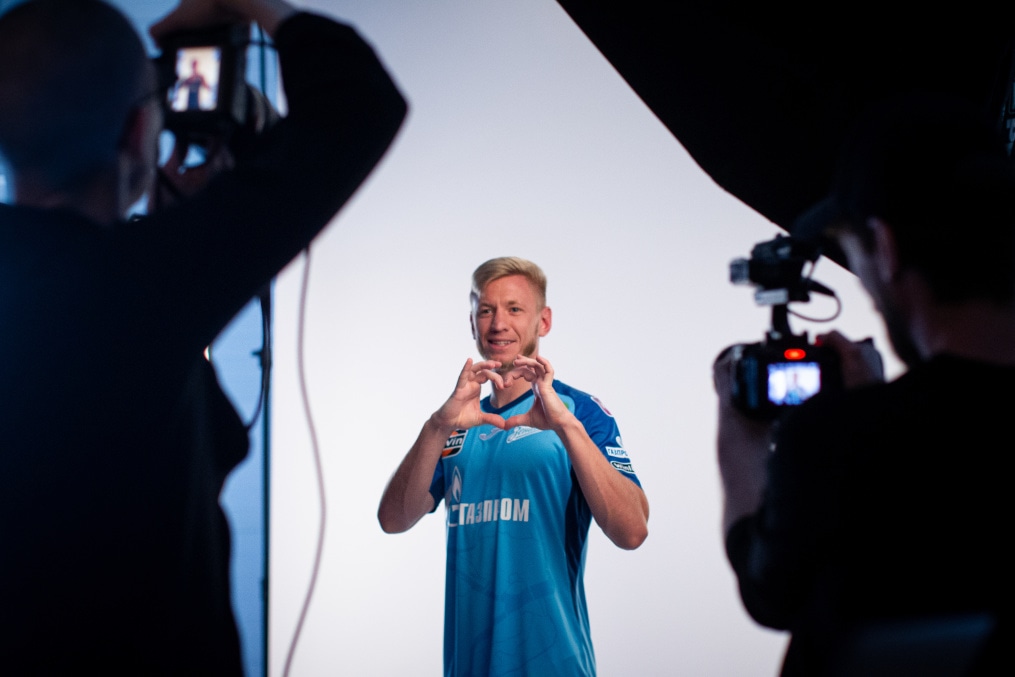 Бэкстейдж фотосъемки основной команды «Зенит» сезона 2023/24 (1-й день)