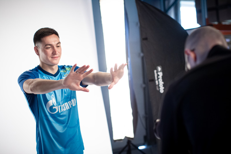 Бэкстейдж фотосъемки основной команды «Зенит» сезона 2023/24 (2-й день)