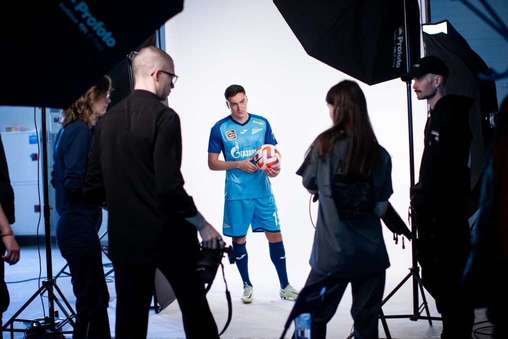 Бэкстейдж фотосъемки основной команды «Зенит» сезона 2023/24 (2-й день)