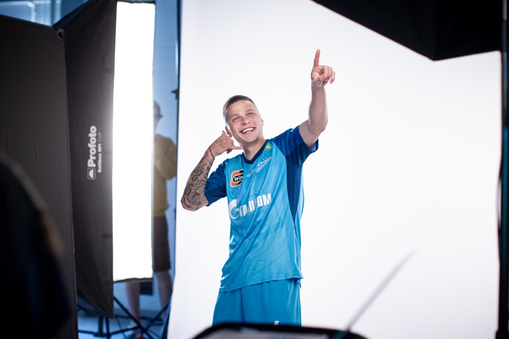 Бэкстейдж фотосъемки основной команды «Зенит» сезона 2023/24 (2-й день)