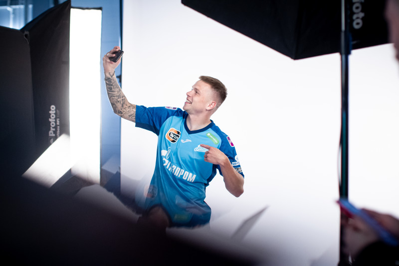 Бэкстейдж фотосъемки основной команды «Зенит» сезона 2023/24 (2-й день)