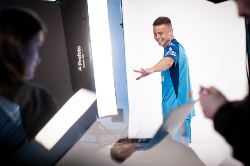 Бэкстейдж фотосъемки основной команды «Зенит» сезона 2023/24 (2-й день)