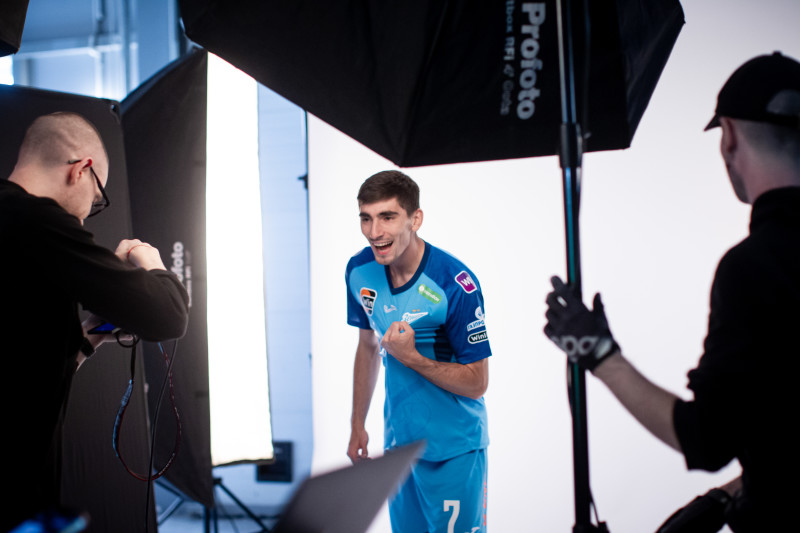 Бэкстейдж фотосъемки основной команды «Зенит» сезона 2023/24 (2-й день)