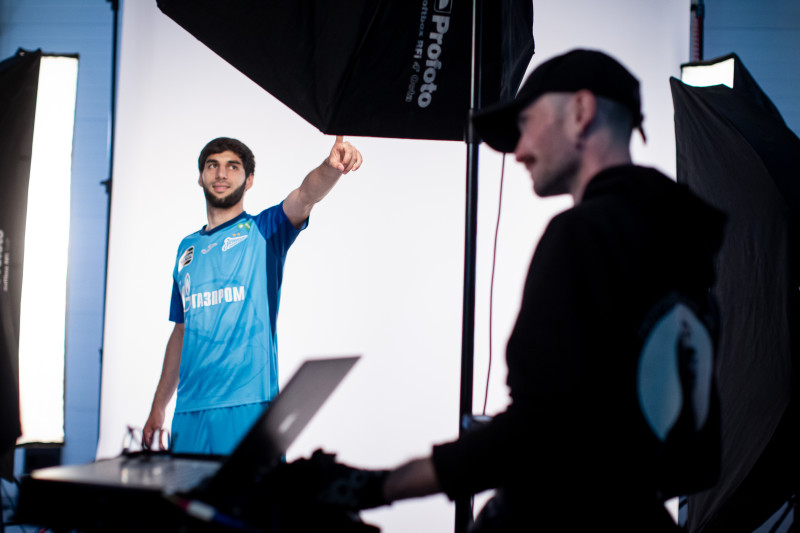 Бэкстейдж фотосъемки основной команды «Зенит» сезона 2023/24 (2-й день)