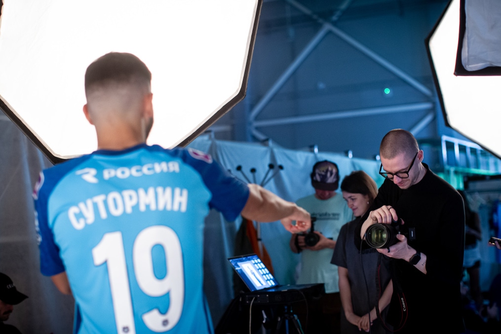 Бэкстейдж фотосъемки основной команды «Зенит» сезона 2023/24 (2-й день)