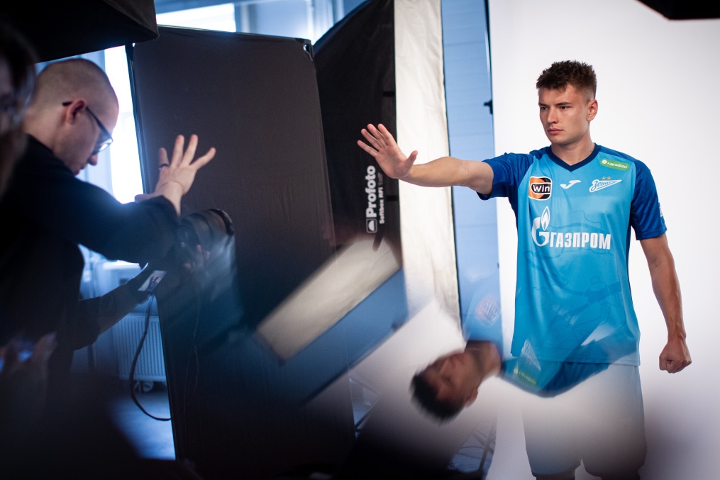 Бэкстейдж фотосъемки основной команды «Зенит» сезона 2023/24 (2-й день)