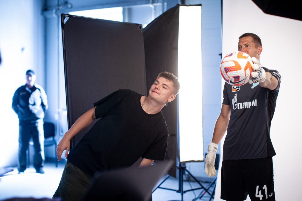 Бэкстейдж фотосъемки основной команды «Зенит» сезона 2023/24 (2-й день)