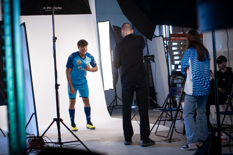 Бэкстейдж фотосъемки основной команды «Зенит» сезона 2023/24 (3-й день)