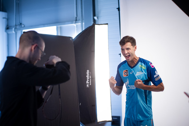 Бэкстейдж фотосъемки основной команды «Зенит» сезона 2023/24 (3-й день)