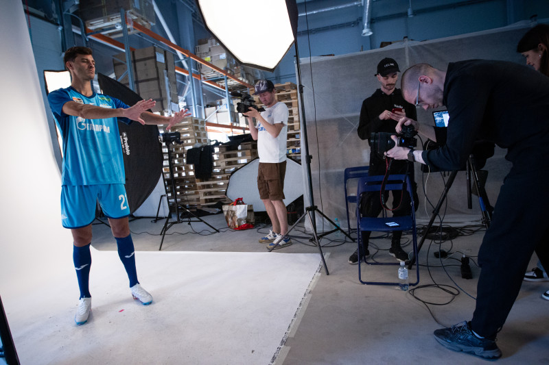 Бэкстейдж фотосъемки основной команды «Зенит» сезона 2023/24 (3-й день)