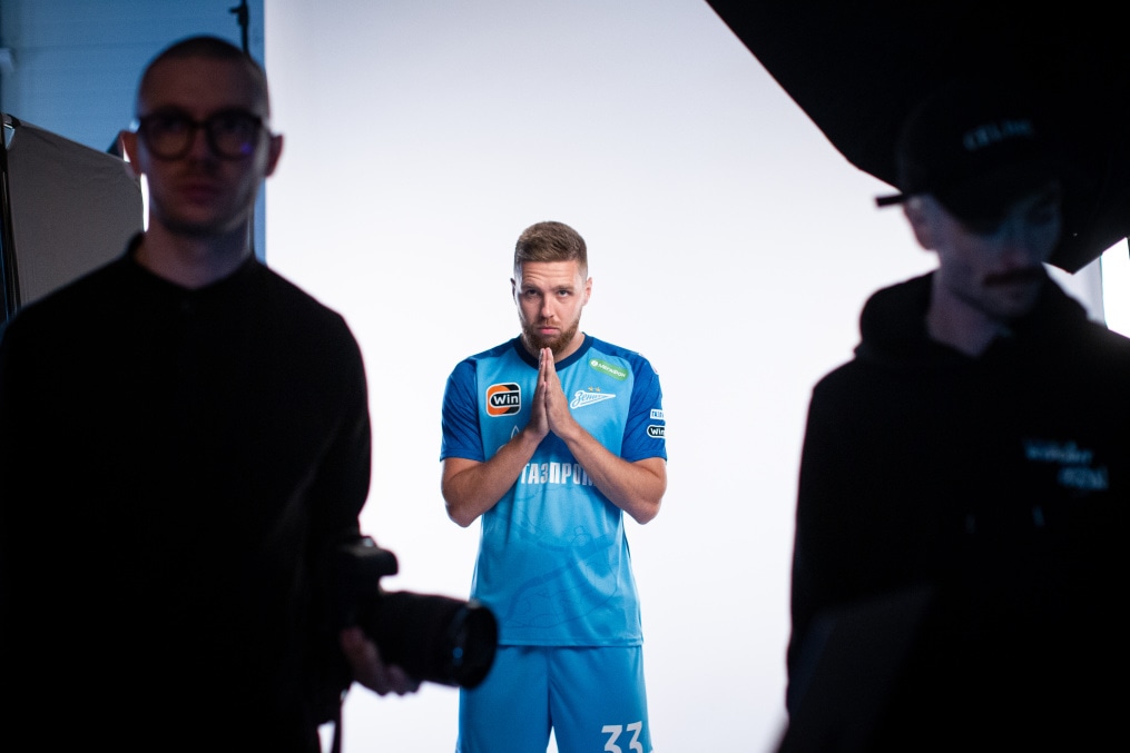 Бэкстейдж фотосъемки основной команды «Зенит» сезона 2023/24 (1-й день)