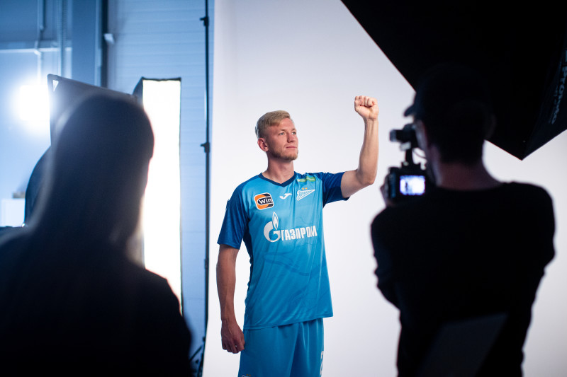 Бэкстейдж фотосъемки основной команды «Зенит» сезона 2023/24 (1-й день)