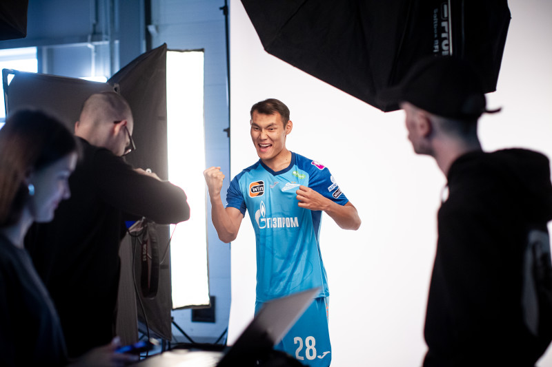 Бэкстейдж фотосъемки основной команды «Зенит» сезона 2023/24 (2-й день)