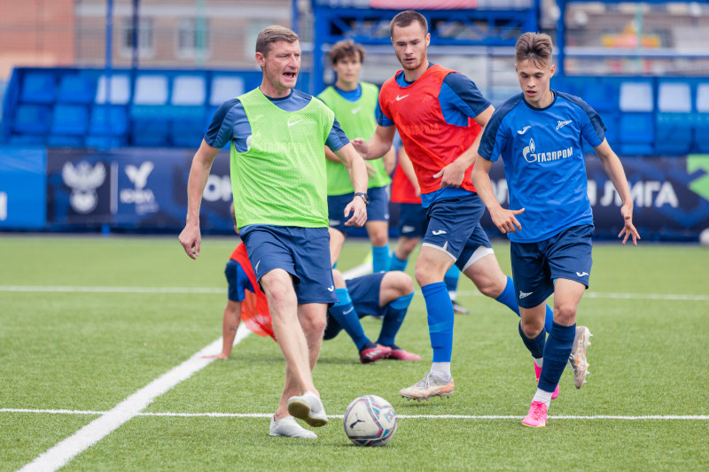 Тренировка «Зенита»-м перед матчем с ЦСКА