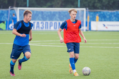 Тренировка «Зенита»-м перед матчем с ЦСКА