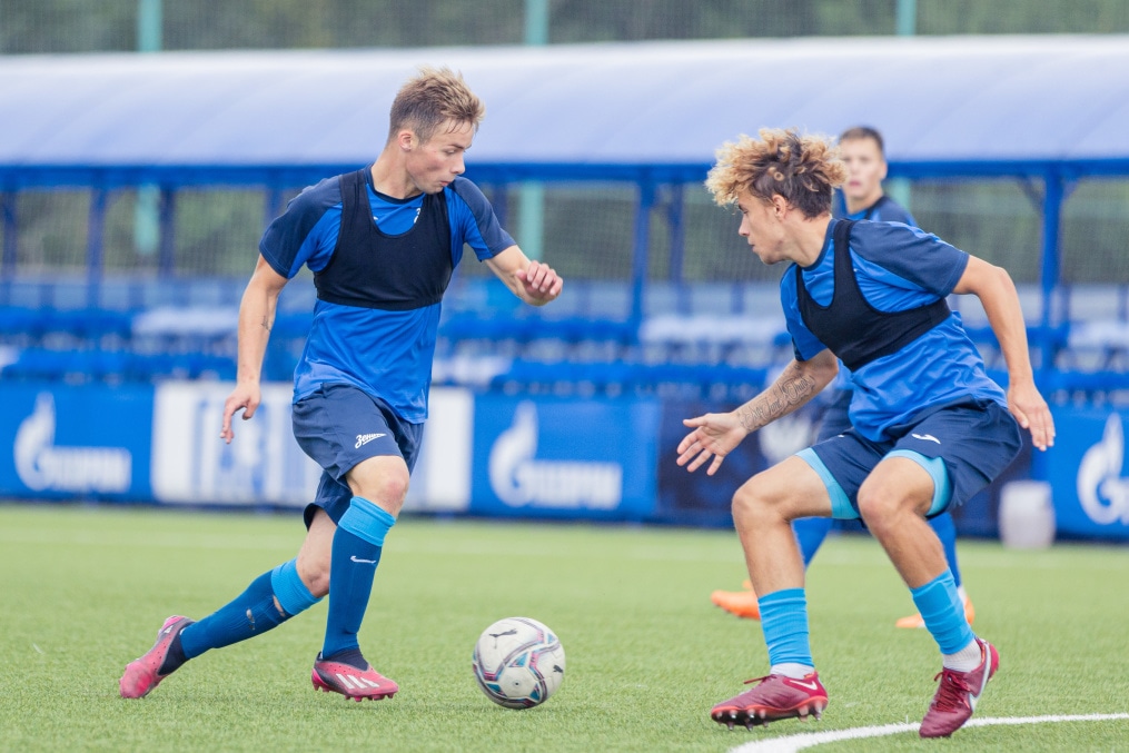 Тренировка «Зенита»-м перед матчем с ЦСКА