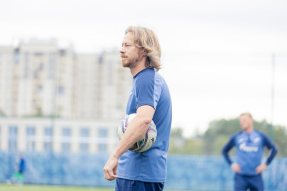 Тренировка «Зенита»-м перед матчем с ЦСКА