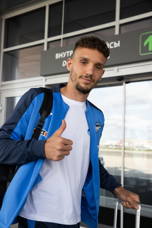 Вылет команды «Зенит» на матч с ЦСКА