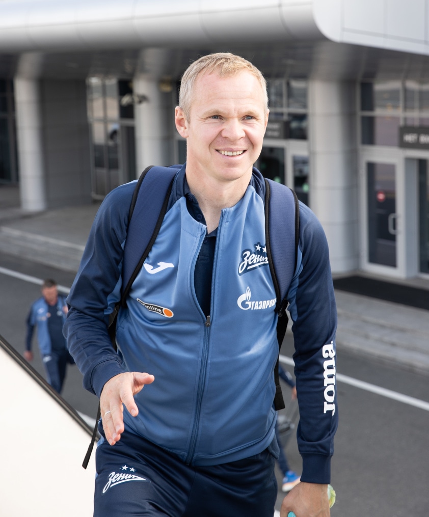 Вылет команды «Зенит» на матч с ЦСКА