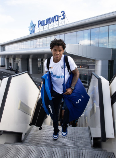 Вылет команды «Зенит» на матч с ЦСКА