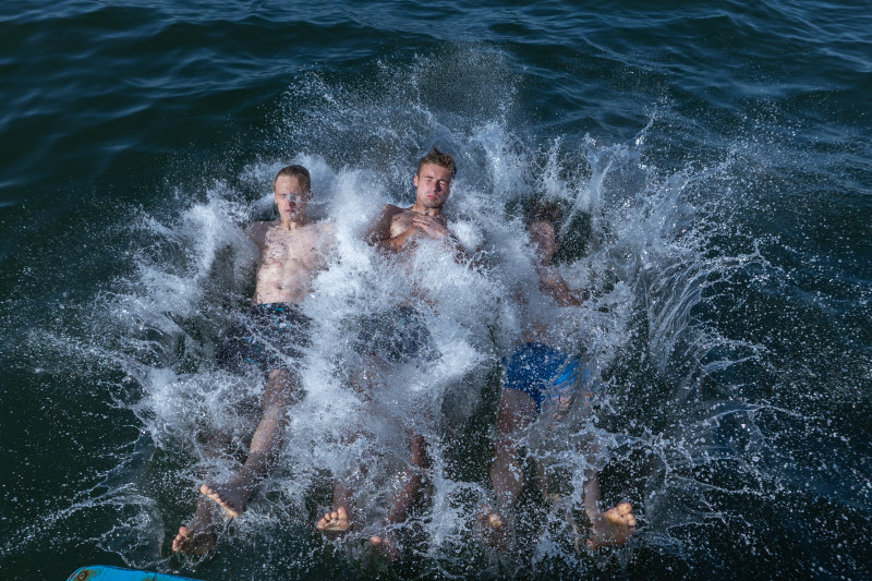 Молодежная команда «Зенит» на пляже в Александрии