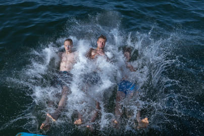 Молодежная команда «Зенит» на пляже в Александрии