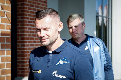 Прогулка команды «Зенит» перед матчем с «Рубином»