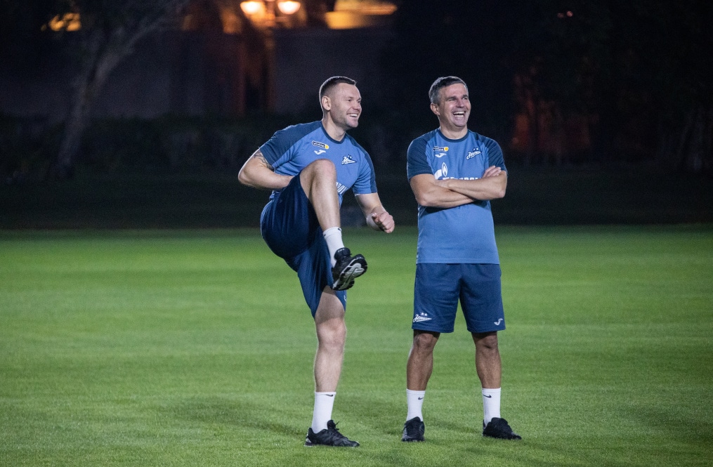 Зимние «Газпром» — тренировочные сборы в Абу-Даби,14 января, вечерняя тренировка